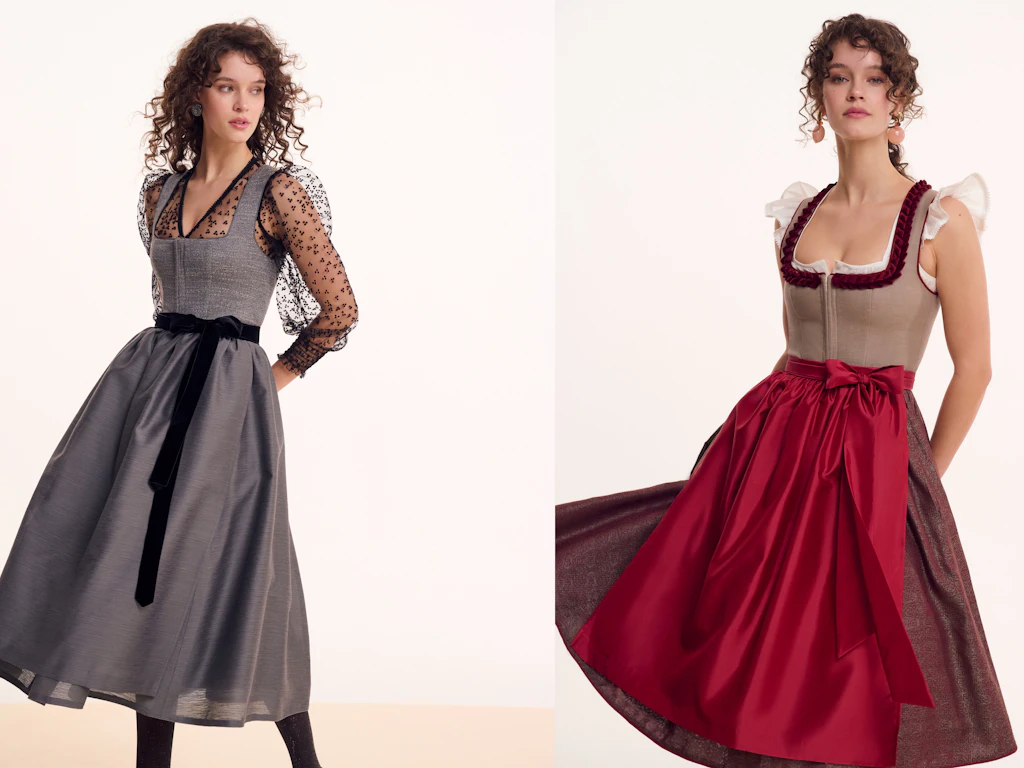 Modern, schlicht und edel: Mathes Dirndl sollen nach eigenen Aussagen nicht so richtig „dirndlig“ sein.