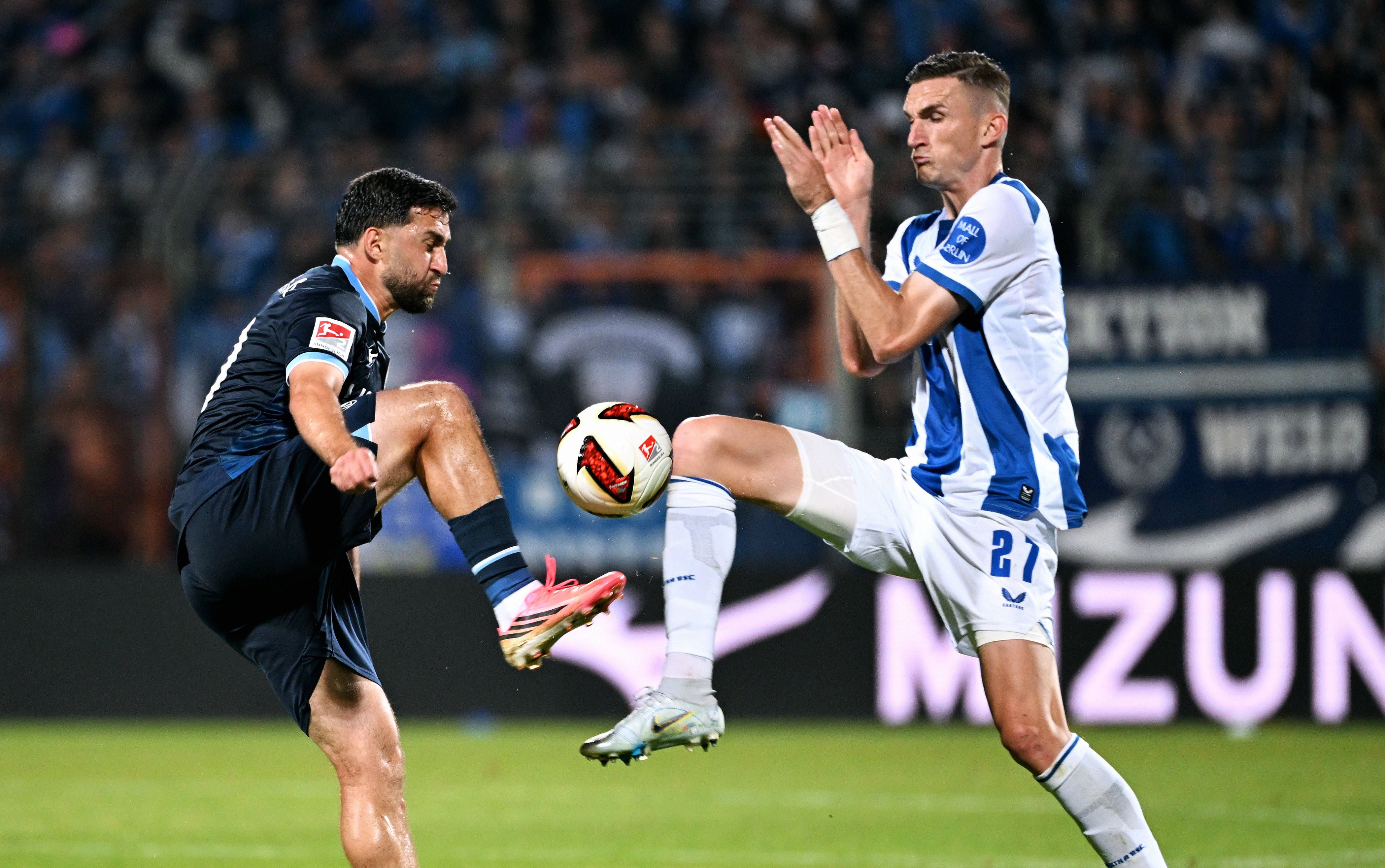 Irre Zahlen: Hertha-Verteidiger Niklas Kolbe foult nicht, er wird gefoult
