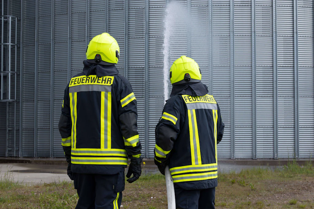 Feuerwehrleute im Landkreis Mansfeld-Südharz