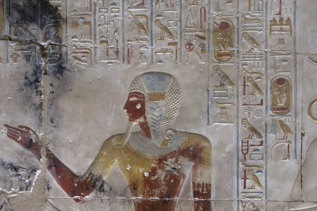 Die Osiris-Halle im Tempel Sethos’ I. in Abydo