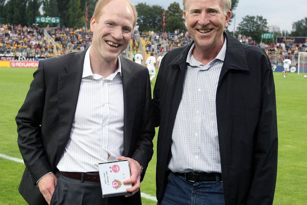 Prägten die Geschichte von Dynamo Dresden: Matthias und Vater Klaus Sammer (v.l.)