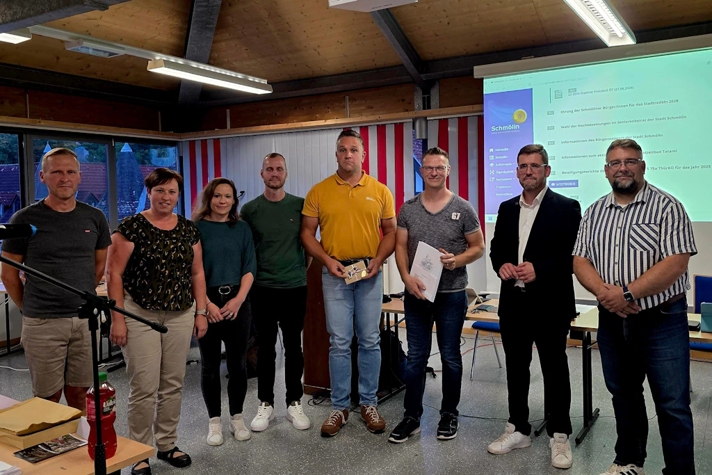 Mit der Ehrung findet das STADTRADELN 2026 in Schmölln seinen offiziellen
              Abschluss.