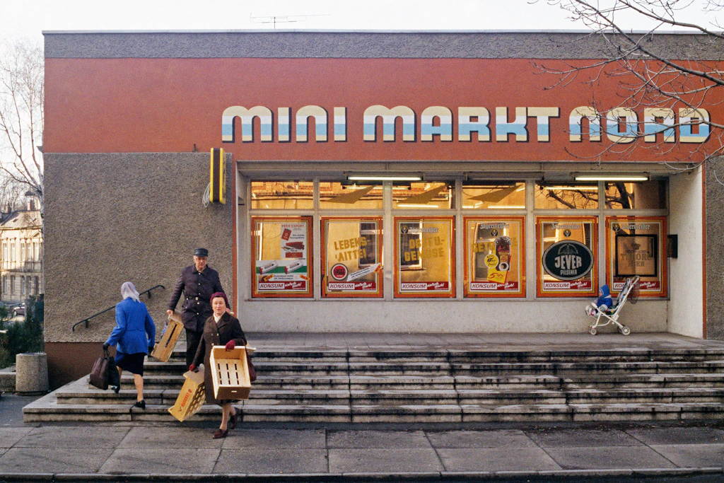 Mini Markt Nord in Wurzen im Jahr 1990