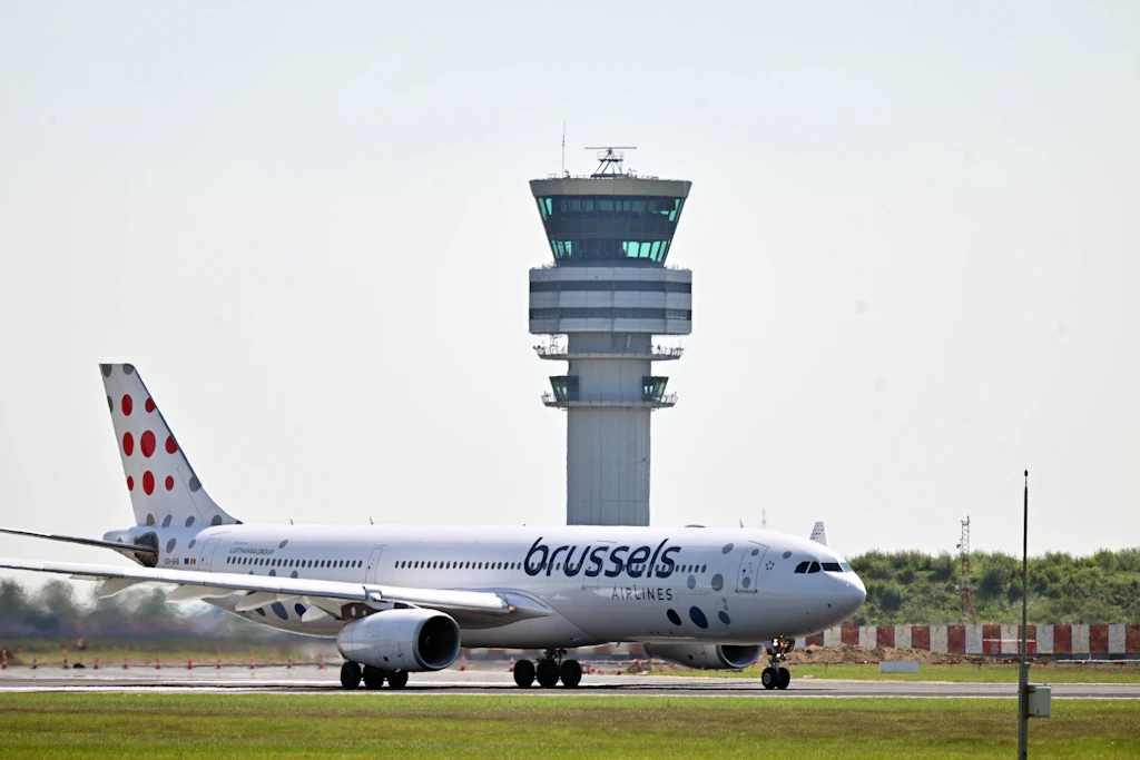 Eine Maschine von Brussels Airlines am Flughafen Brüssel-Zaventem