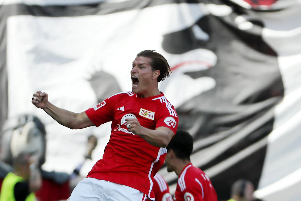 Sein wohl bestes Spiel im Union-Trikot: Kevin Behrens erzielte zum Saisonauftakt 2023/24 drei Kopfballtore im Heimspiel gegen Mainz.