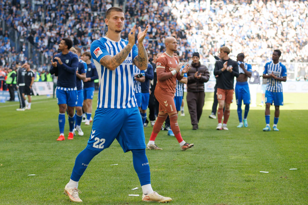 Gegen Hannover 96 holte der 1. FC Magdeburg mit Stürmer&nbsp;Mateusz Zukowski bereits den dritten Heimsieg in Serie.