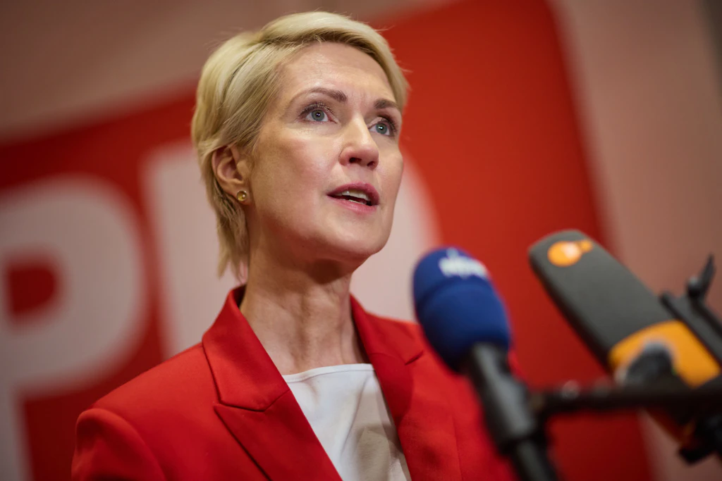 Manuela Schwesig (SPD), die Ministerpräsidentin und SPD-Parteivorsitzende von Mecklenburg-Vorpommern.