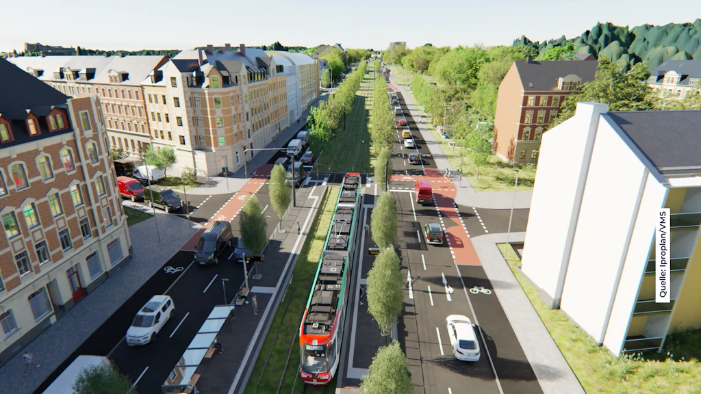 Nächste Großbaustelle in Chemnitz: Leipziger Straße steht vor großem Umbau