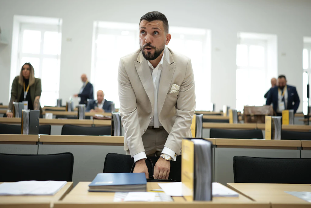 Tobias Rausch (AfD) bei seiner Wahl zum Präsidenten des Landtags von Sachsen-Anhalt