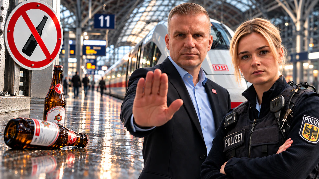 Alkoholkonsum verboten: BAHN greift an allen Bahnhöfen durch!