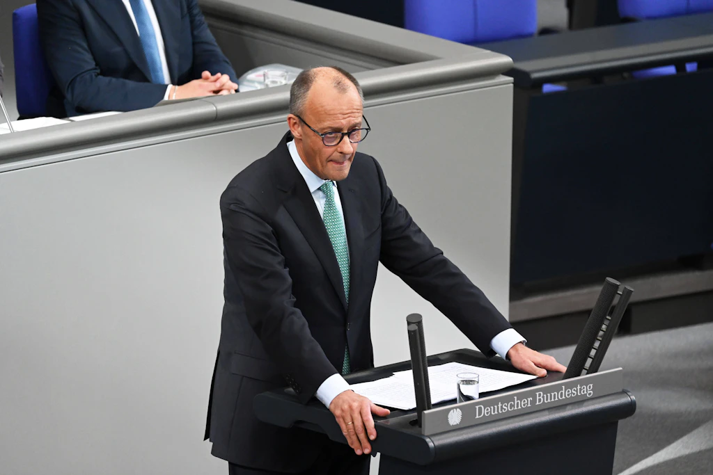 Bundeskanzler Friedrich Merz gab am Mittwoch in Berlin vor dem EU-Gipfel eine Regierungserklärung ab.