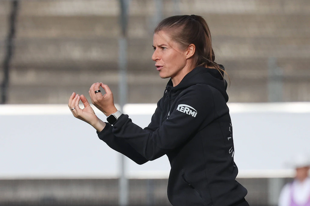 Marie-Louise Eta hat mit den Fußballerinnen des 1. FC Union Berlin den nächsten Sieg im Visier.
