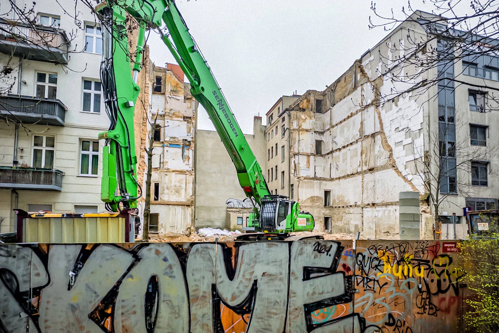 Nach vielen Jahren wurde das „Geisterhaus“ in der Burgsdorfstraße abgerissen.