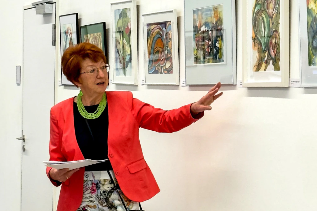 Ausstellung von Ingeborg Hauck in Suhl: Die Malerin präsentiert im Haus der Wirtschaft ihre Bilder.