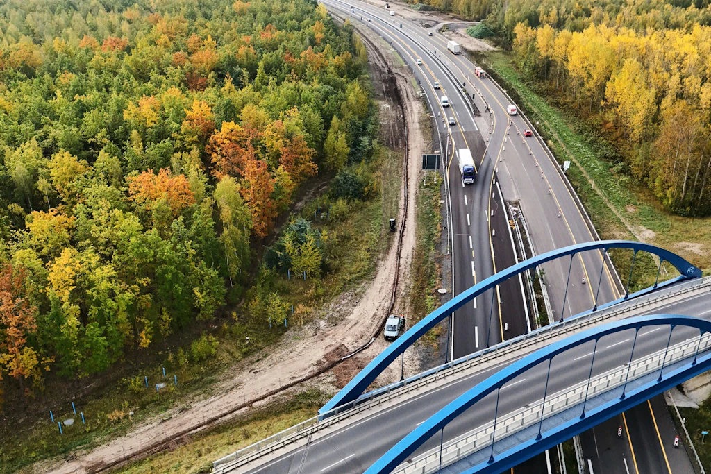 A72 bei Rötha: Seit dem 15. Oktober rollt der Verkehr auf der neuen Fahrbahn Richtung Leipzig.