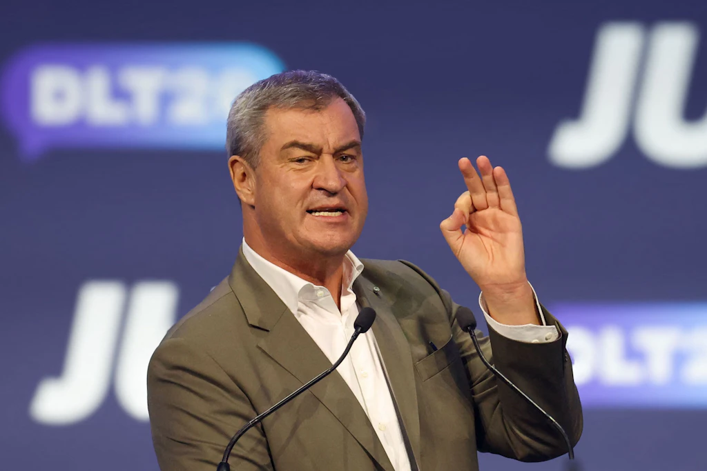 Deutschlandtag der JU: Ministerpräsident Söder fordert „Brandmauer nach links“