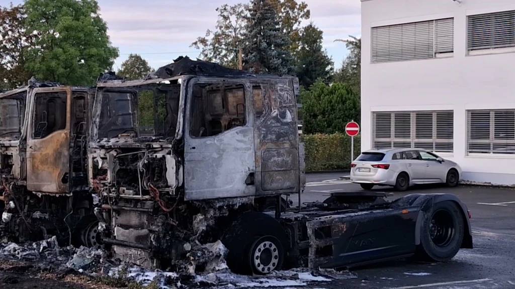 LKW-Brand in Leipzig