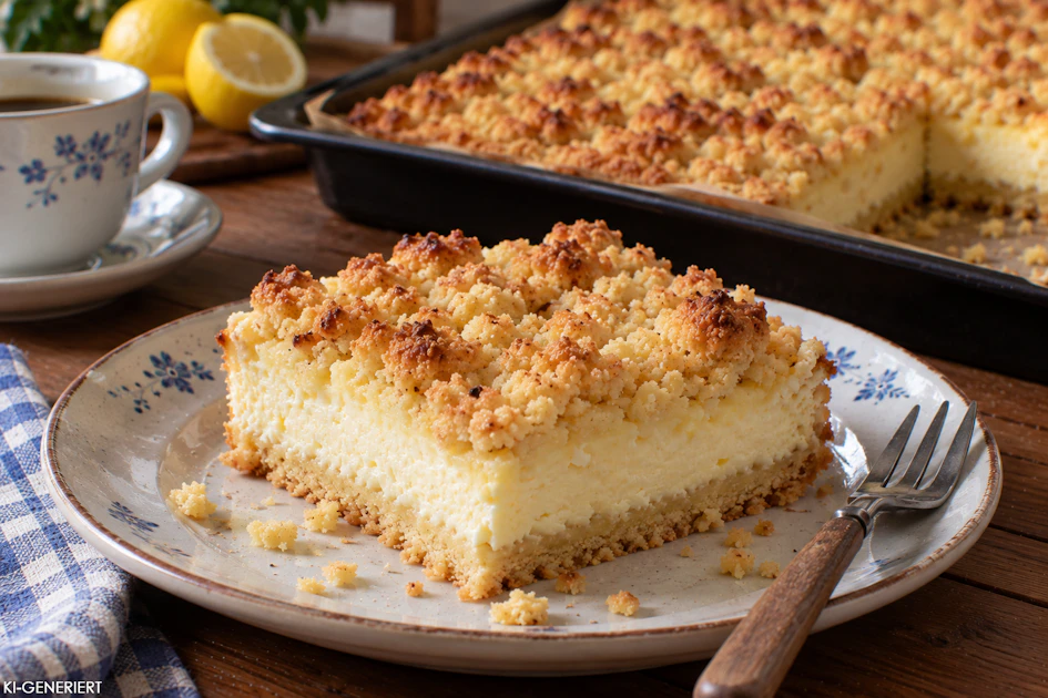 Thuringian Quark Streusel Sheet Cake Recipe