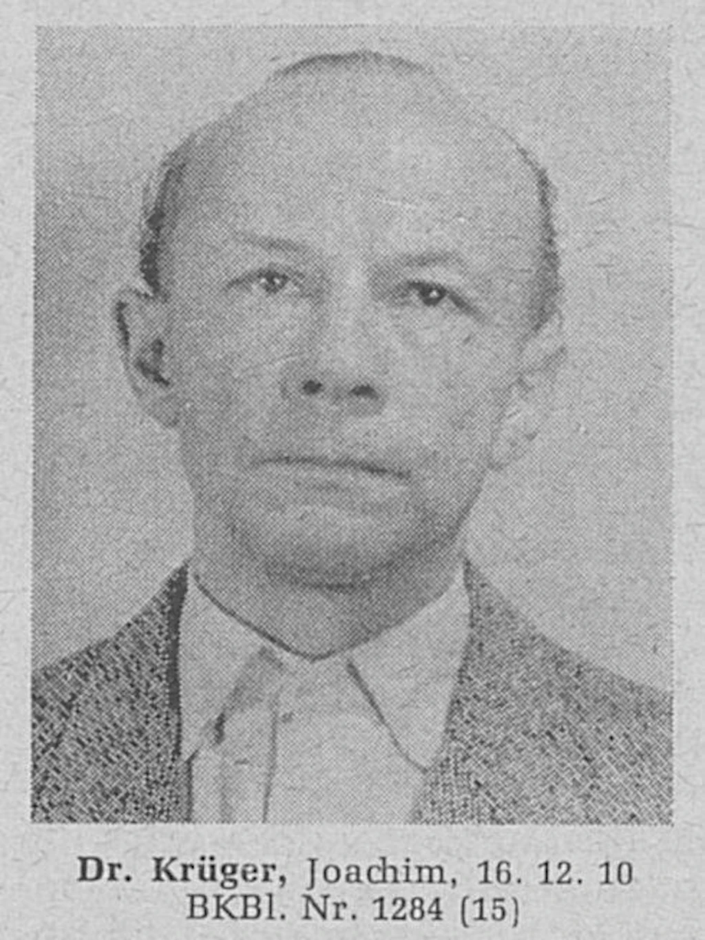 Fahndungsfoto von Joachim Krüger