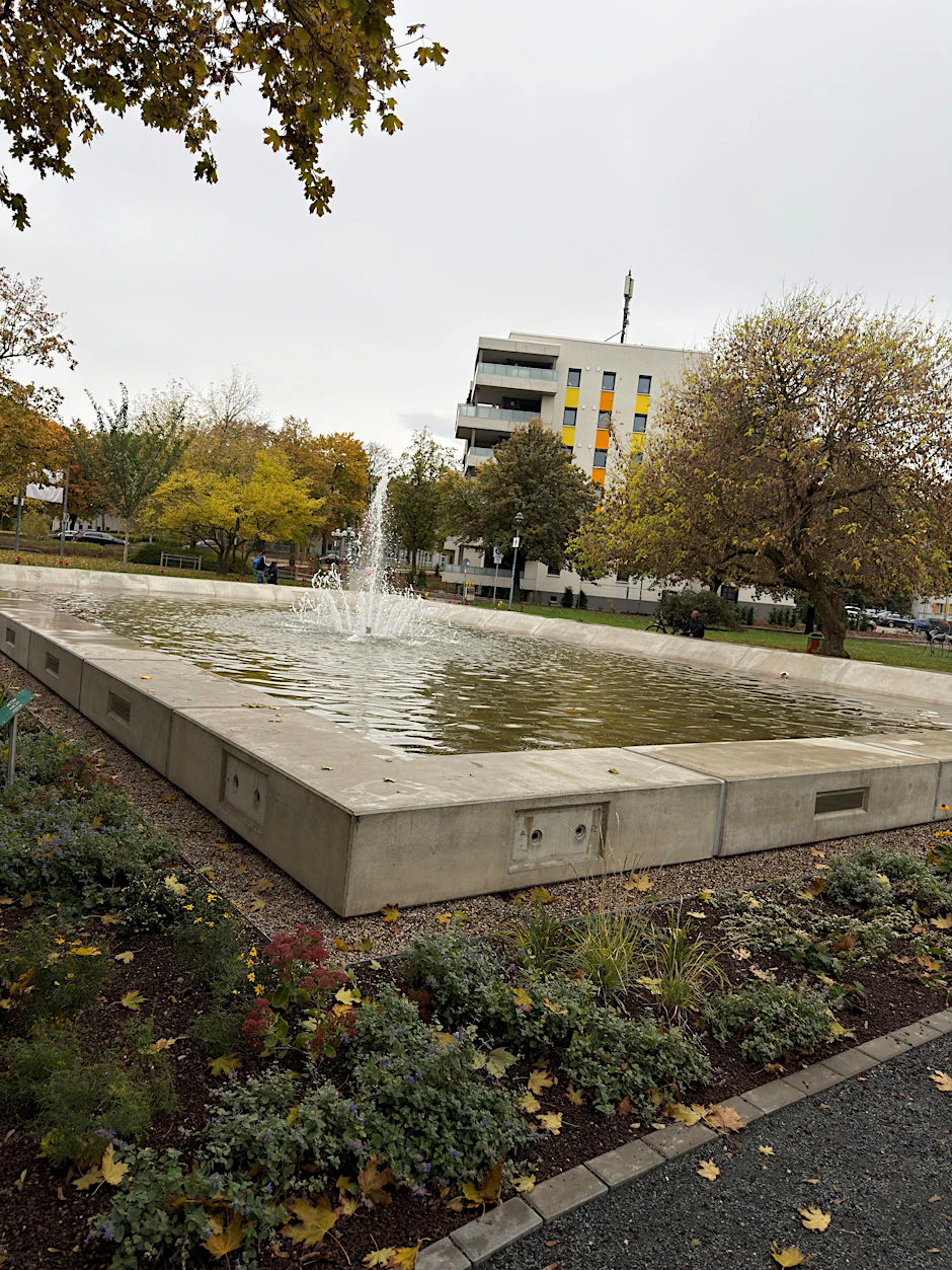 Brunnen in Halberstadt: Der Lions-Club-Brunnen sprudelt bis 30. November