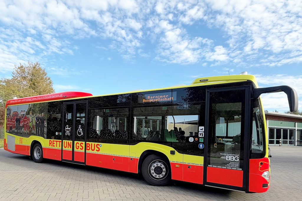 Rettungsbus in Bernau: Der neue Bus der Barnimer Busgesellschaft ist seit dem 23. Oktober im Einsatz.
