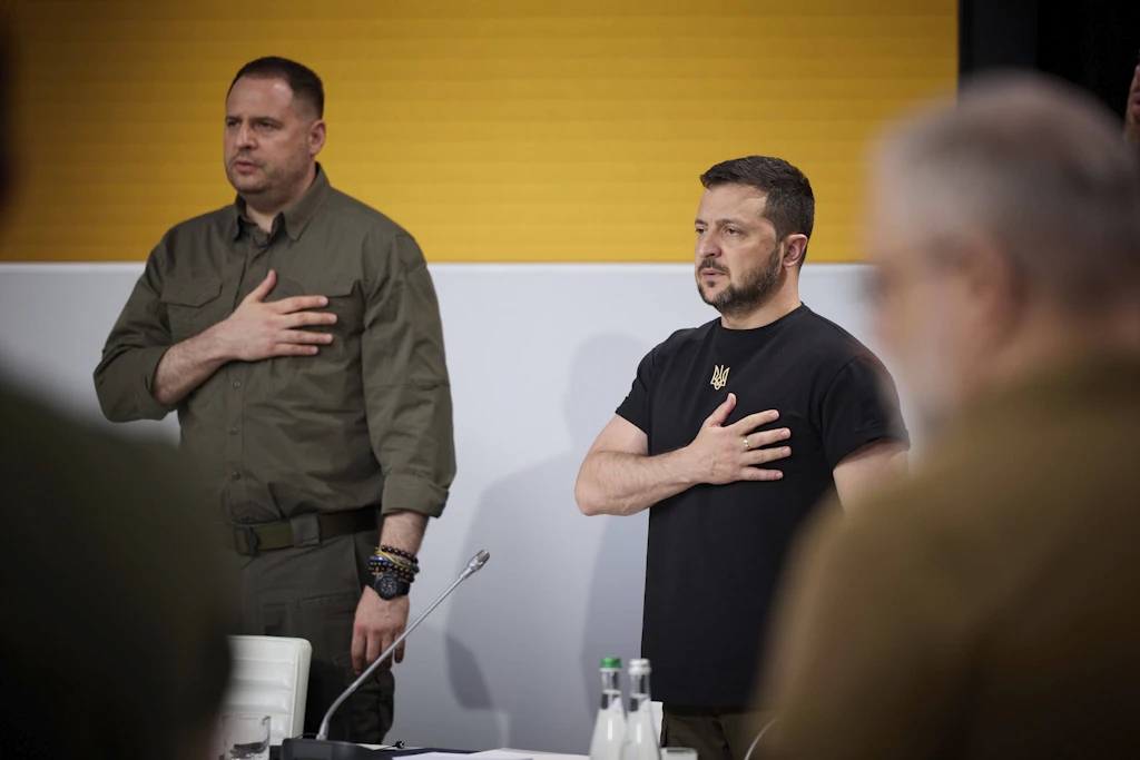 Wolodymyr Selenskyj und sein damaliger Büroleiter Andrij Jermak