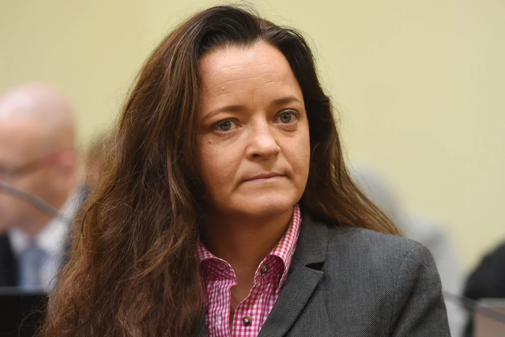 Beate Zschäpe im Gerichtssaal im Oberlandesgericht München.