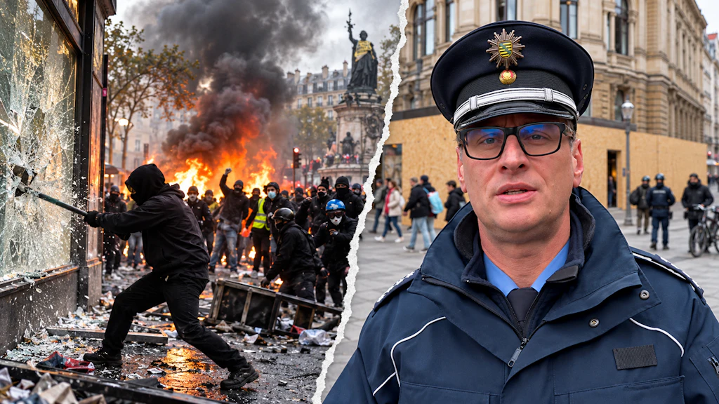 Leipzig verbarrikadiert sich vor Gen-Z-Demo