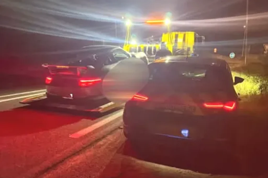 Die Polizei beschlagnahmte den Raser-Porsche, der mit 312 km/h in die Radarfalle gebrettert war.